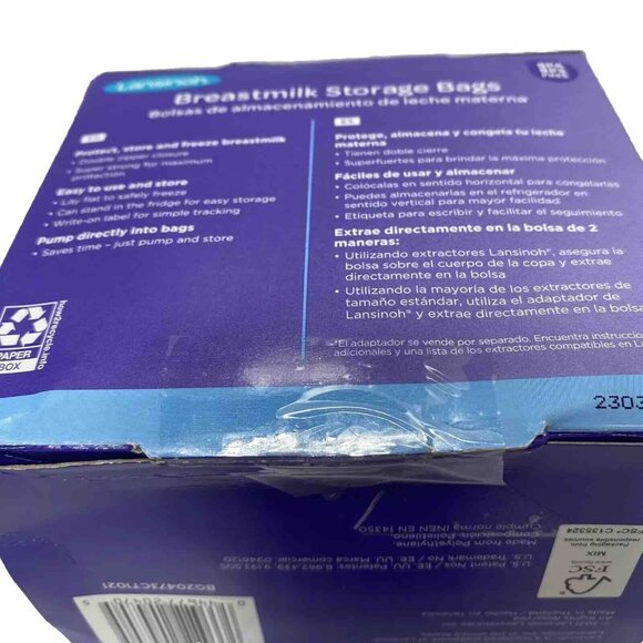 Breast Milk Storage Bags Pre Sterilized ,Pump Directly Into Bags Double Zipper - Picture 4 of 7